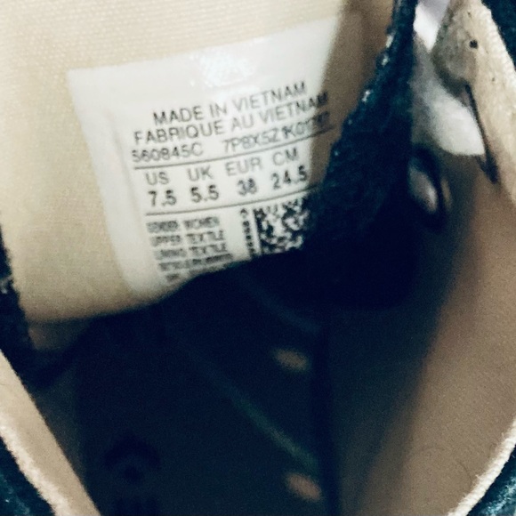 Converse Chuck Taylor All Star Black Lift High-Top Platform Sneakers Size 7.5 - Picture 7 of 8